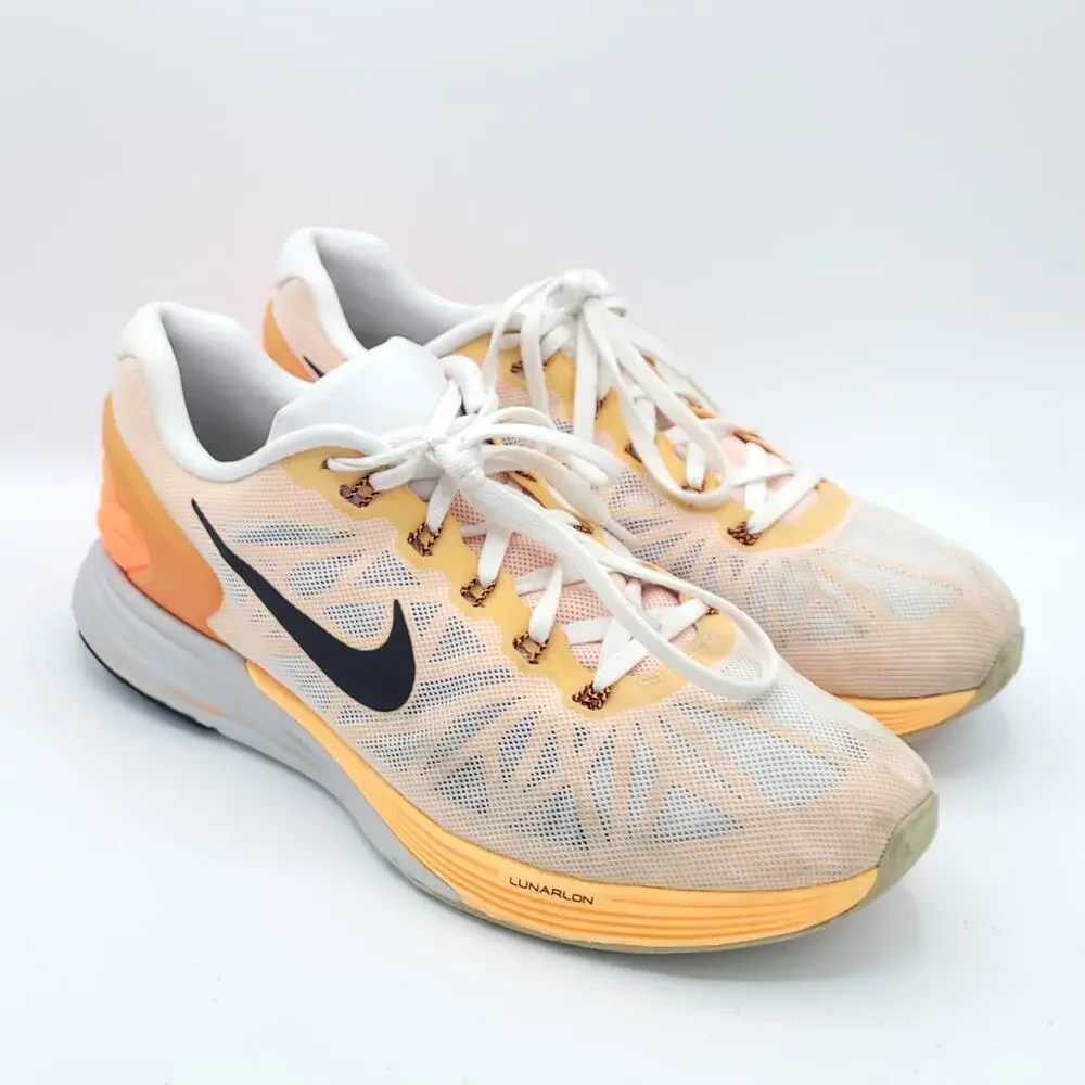 Nike Better World LunarGlide 6 orange gray 654433-108 mens size 11